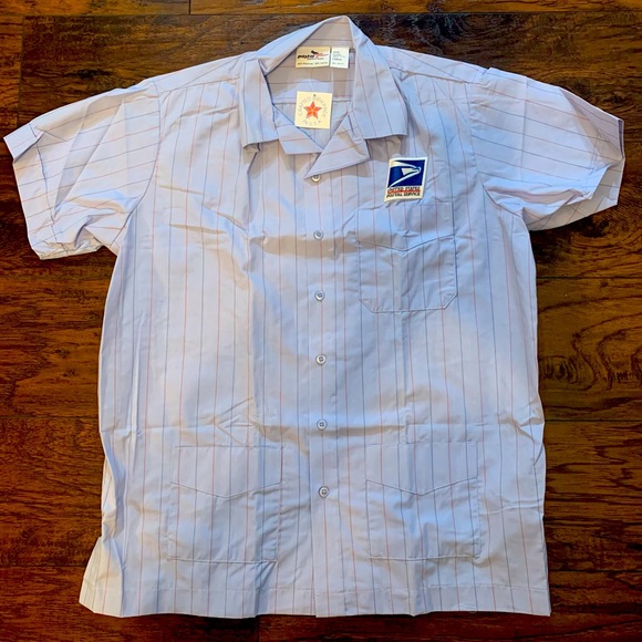 Other - Vintage 90s Mens USPS Button Front Short Sleeve Shirt Small Medium Large XL 2XL